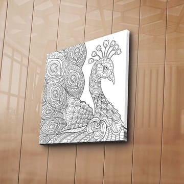 Dekorativ Canvasbilde 45x45 cm - Flerfarget - Interiør - Maleri & posters - Lerretsbilder