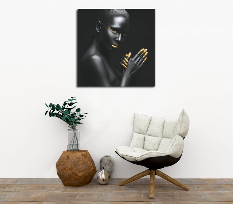 Dekorativ Canvasbilde 45x45 cm - Flerfarget - Interiør - Maleri & posters - Lerretsbilder