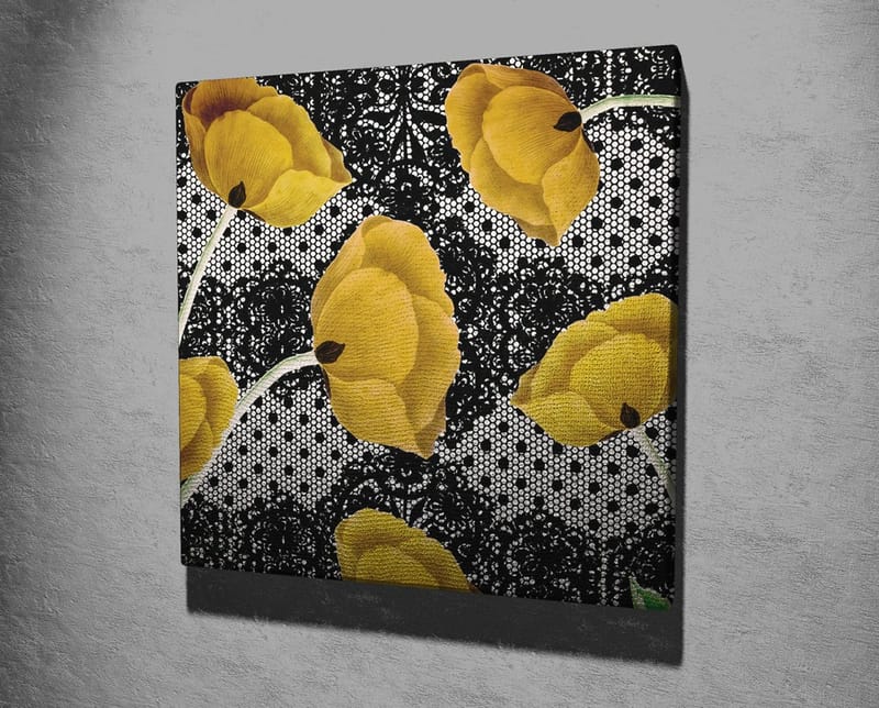 Dekorativ Canvasbilde 45x45 cm - Flerfarget - Interiør - Maleri & posters - Lerretsbilder