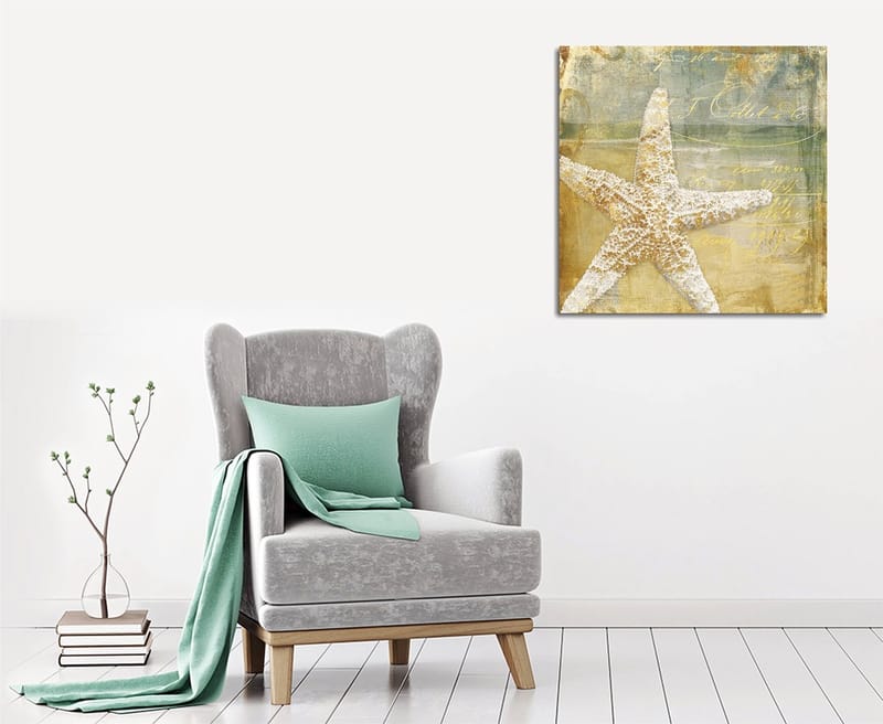 Dekorativ Canvasbilde 45x45 cm - Flerfarget - Interiør - Maleri & posters - Lerretsbilder
