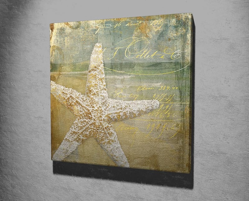 Dekorativ Canvasbilde 45x45 cm - Flerfarget - Interiør - Maleri & posters - Lerretsbilder