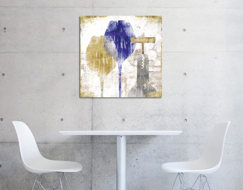 Dekorativ Canvasbilde 45x45 cm - Flerfarget - Interiør - Maleri & posters - Lerretsbilder