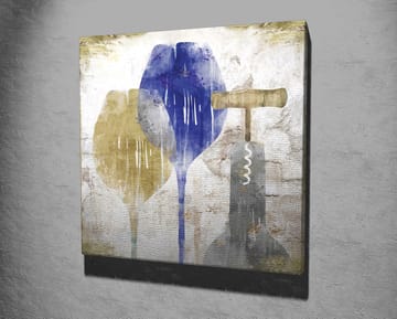 Dekorativ Canvasbilde 45x45 cm - Flerfarget - Interiør - Maleri & posters - Lerretsbilder