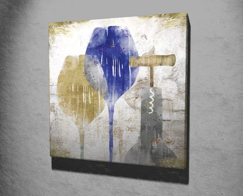 Dekorativ Canvasbilde 45x45 cm - Flerfarget - Interiør - Maleri & posters - Lerretsbilder