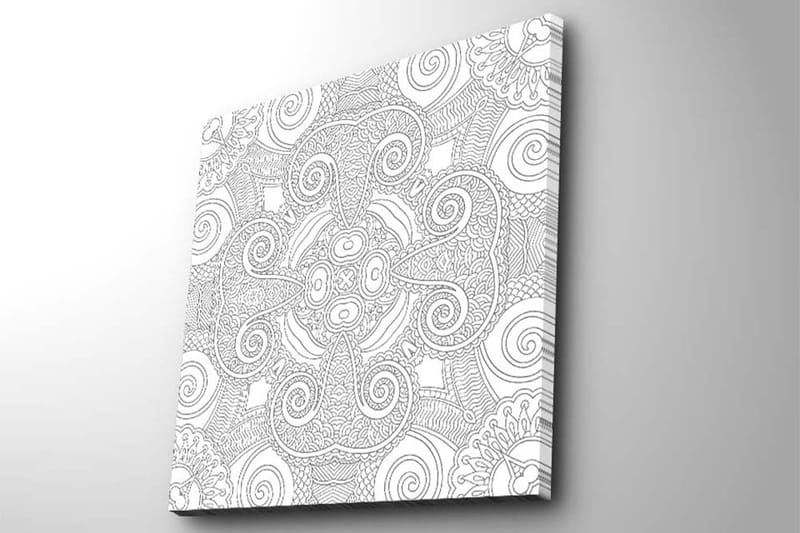 Dekorativ Canvasbilde 45x45 cm - Flerfarget - Interiør - Maleri & posters - Lerretsbilder