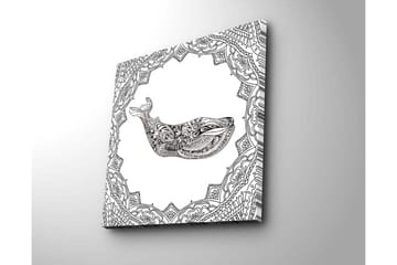 Dekorativ Canvasbilde 45x45 cm - Flerfarget - Interiør - Maleri & posters - Lerretsbilder