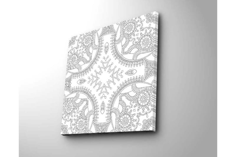 Dekorativ Canvasbilde 45x45 cm - Flerfarget - Interiør - Maleri & posters - Lerretsbilder
