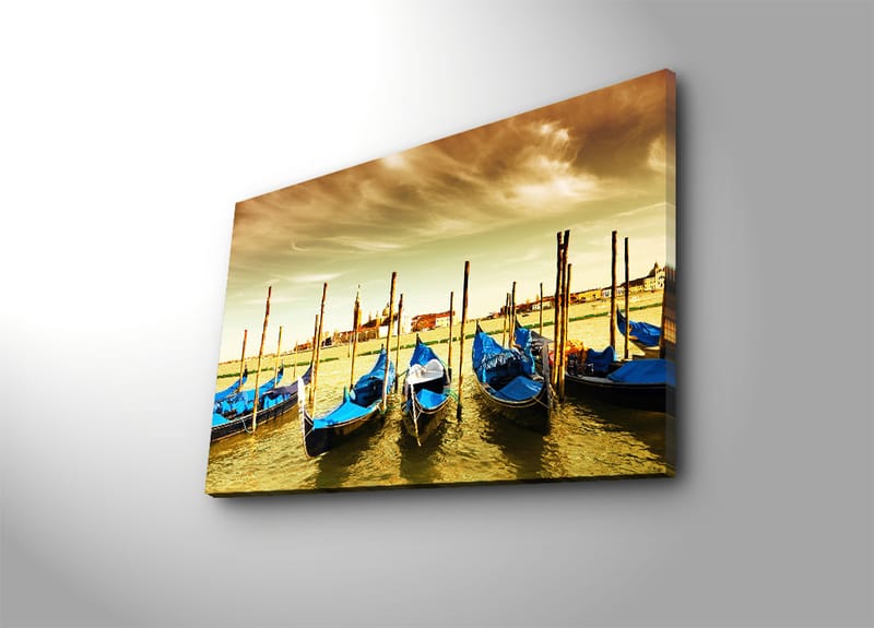 Dekorativ Canvasbilde 45x70 cm - Flerfarget - Interiør - Maleri & posters - Lerretsbilder