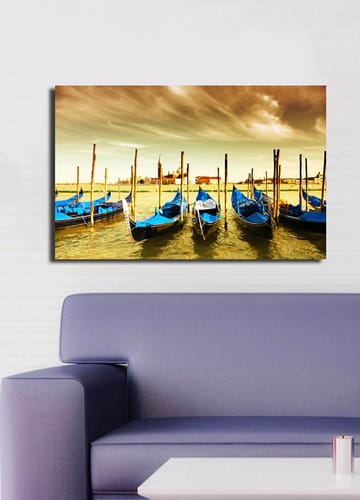 Dekorativ Canvasbilde 45x70 cm - Flerfarget - Interiør - Maleri & posters - Lerretsbilder