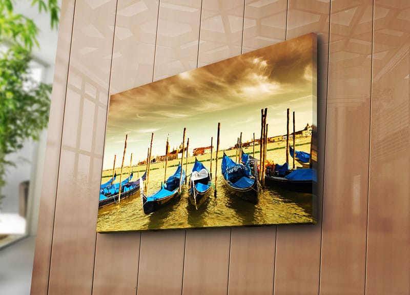 Dekorativ Canvasbilde 45x70 cm - Flerfarget - Interiør - Maleri & posters - Lerretsbilder