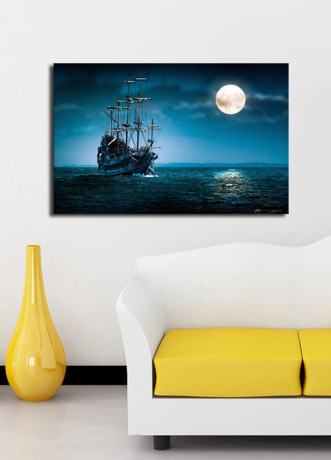 Dekorativ Canvasbilde 45x70 cm - Flerfarget - Interiør - Maleri & posters - Lerretsbilder