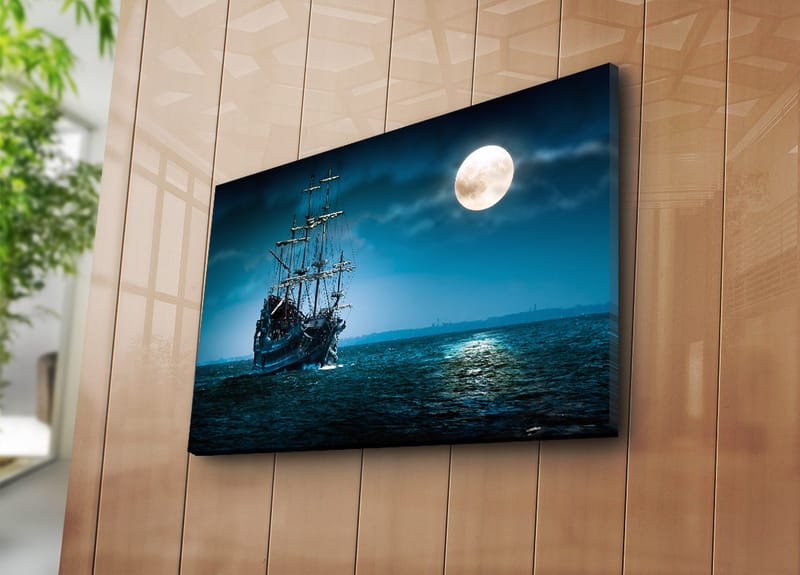 Dekorativ Canvasbilde 45x70 cm - Flerfarget - Interiør - Maleri & posters - Lerretsbilder