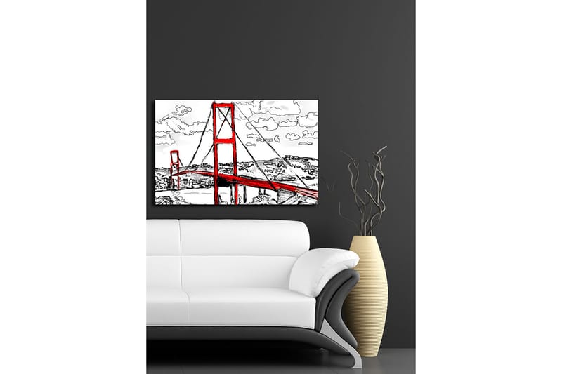 Dekorativ Canvasbilde 45x70 cm - Flerfarget - Interiør - Maleri & posters - Lerretsbilder