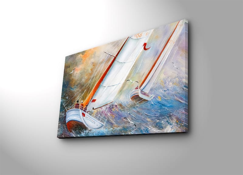 Dekorativ Canvasbilde 45x70 cm - Flerfarget - Interiør - Maleri & posters - Lerretsbilder