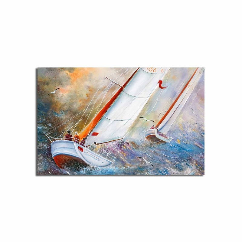 Dekorativ Canvasbilde 45x70 cm - Flerfarget - Interiør - Maleri & posters - Lerretsbilder