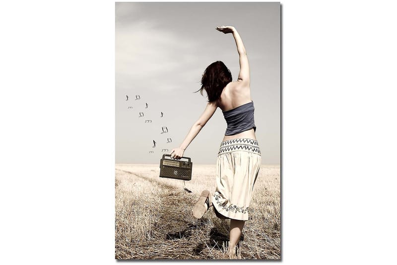 Dekorativ Canvasbilde 45x70 cm - Flerfarget - Interiør - Maleri & posters - Lerretsbilder