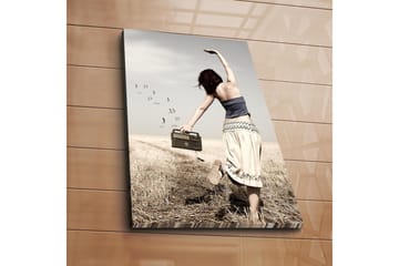 Dekorativ Canvasbilde 45x70 cm - Flerfarget - Interiør - Maleri & posters - Lerretsbilder