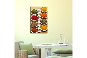 Dekorativ Canvasbilde 45x70 cm - Flerfarget - Interiør - Maleri & posters - Lerretsbilder