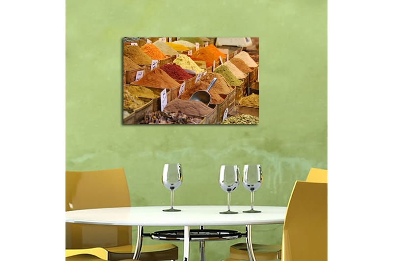 Dekorativ Canvasbilde 45x70 cm - Flerfarget - Interiør - Maleri & posters - Lerretsbilder