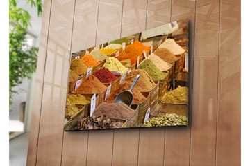 Dekorativ Canvasbilde 45x70 cm - Flerfarget - Interiør - Maleri & posters - Lerretsbilder