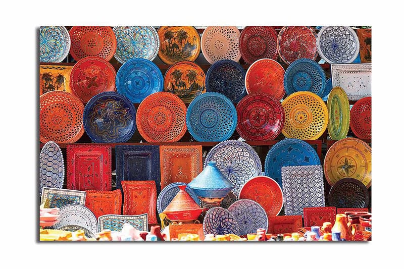 Dekorativ Canvasbilde 45x70 cm - Flerfarget - Interiør - Maleri & posters - Lerretsbilder