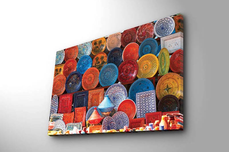 Dekorativ Canvasbilde 45x70 cm - Flerfarget - Interiør - Maleri & posters - Lerretsbilder