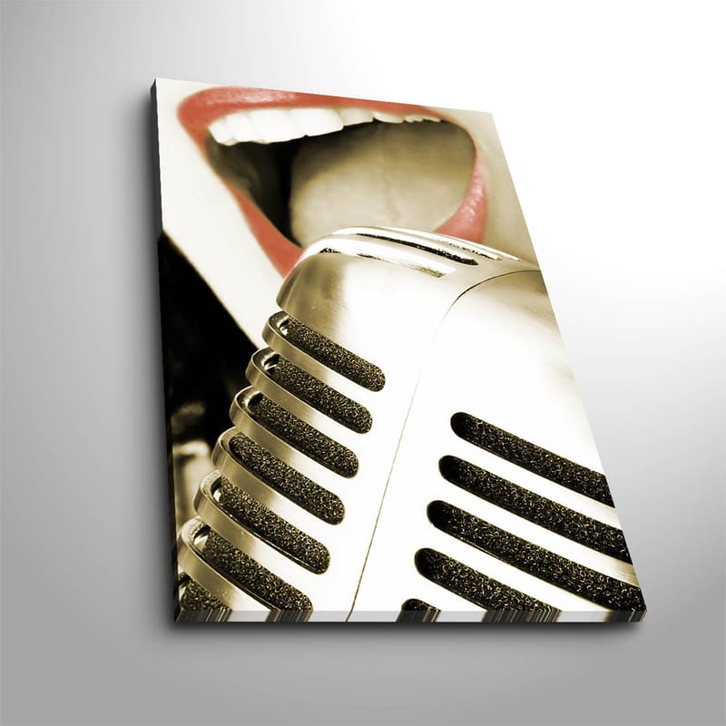 Dekorativ Canvasbilde 45x70 cm - Flerfarget - Interiør - Maleri & posters - Lerretsbilder
