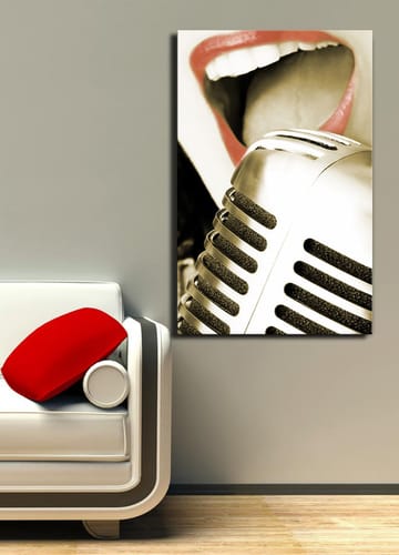Dekorativ Canvasbilde 45x70 cm - Flerfarget - Interiør - Maleri & posters - Lerretsbilder