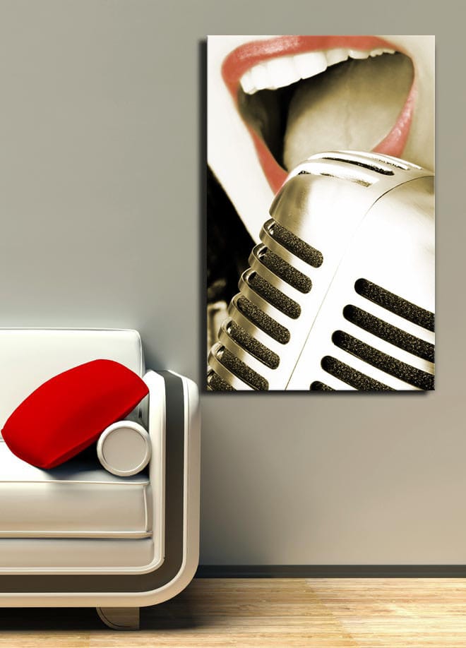 Dekorativ Canvasbilde 45x70 cm - Flerfarget - Interiør - Maleri & posters - Lerretsbilder