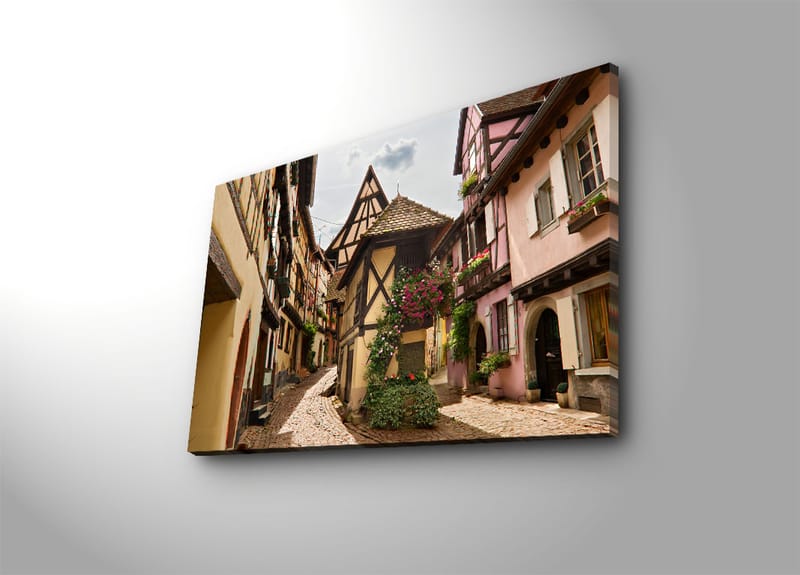 Dekorativ Canvasbilde 45x70 cm - Flerfarget - Interiør - Maleri & posters - Lerretsbilder