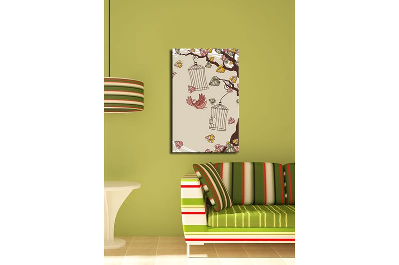 Dekorativ Canvasbilde 45x70 cm - Flerfarget - Interiør - Maleri & posters - Lerretsbilder