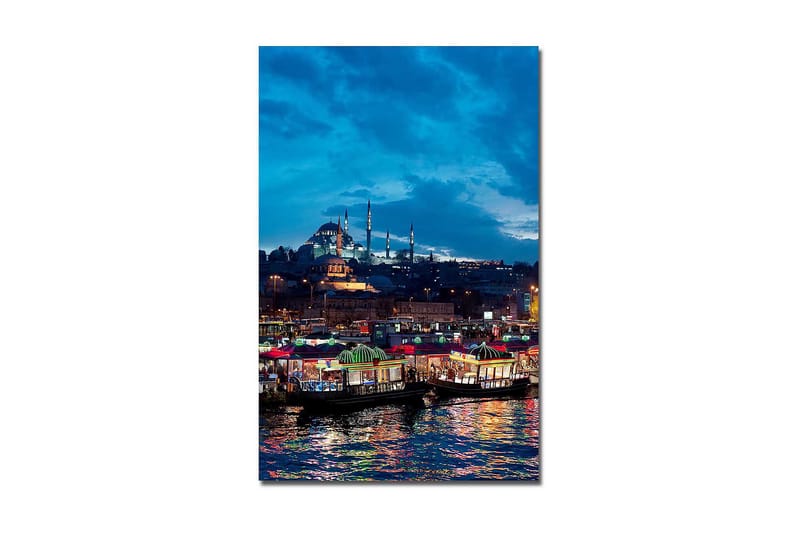 Dekorativ Canvasbilde 45x70 cm - Flerfarget - Interiør - Maleri & posters - Lerretsbilder
