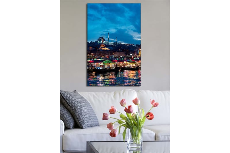 Dekorativ Canvasbilde 45x70 cm - Flerfarget - Interiør - Maleri & posters - Lerretsbilder