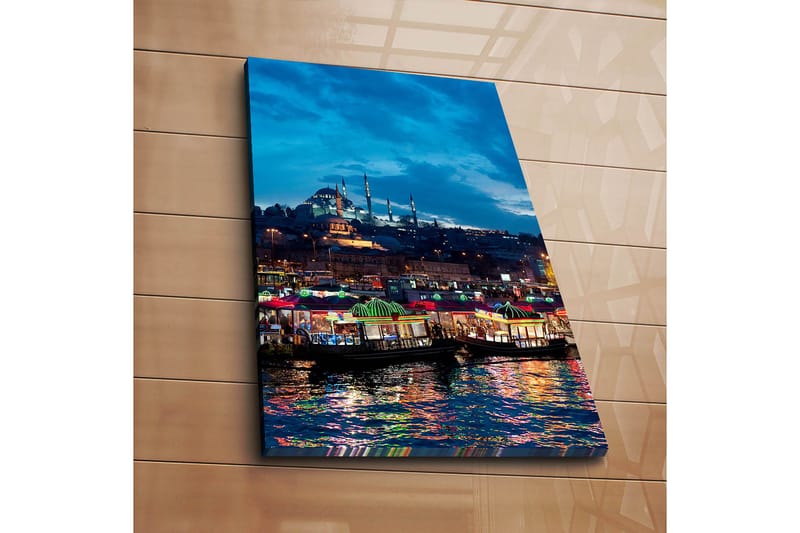 Dekorativ Canvasbilde 45x70 cm - Flerfarget - Interiør - Maleri & posters - Lerretsbilder