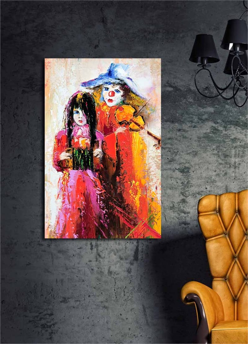 Dekorativ Canvasbilde 45x70 cm - Flerfarget - Interiør - Maleri & posters - Lerretsbilder