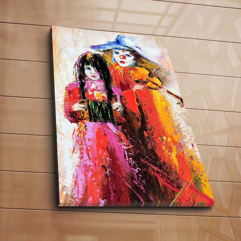 Dekorativ Canvasbilde 45x70 cm - Flerfarget - Interiør - Maleri & posters - Lerretsbilder