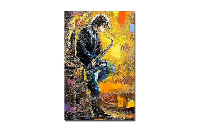 Dekorativ Canvasbilde 45x70 cm - Flerfarget - Interiør - Maleri & posters - Lerretsbilder