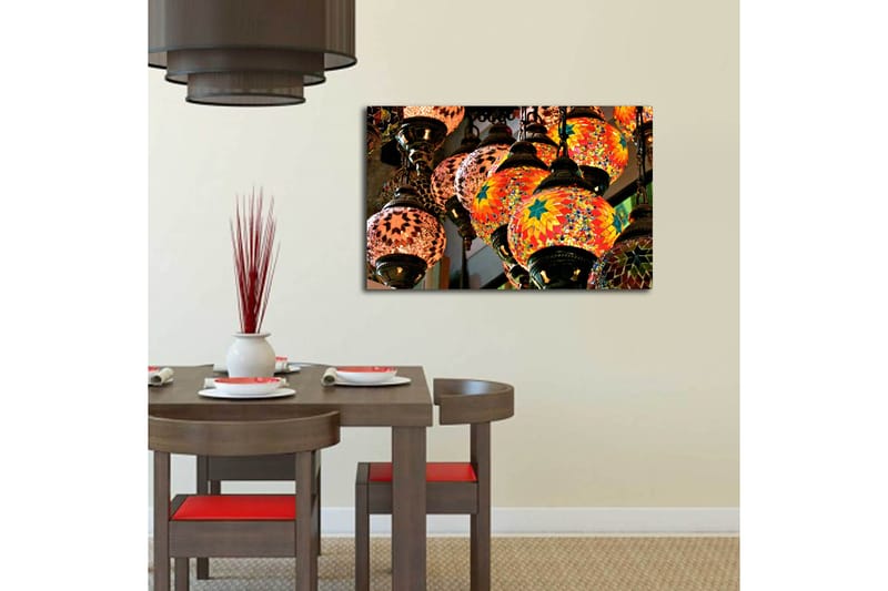 Dekorativ Canvasbilde 45x70 cm - Flerfarget - Interiør - Maleri & posters - Lerretsbilder