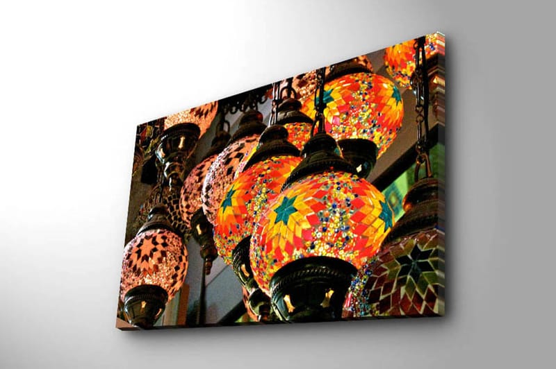 Dekorativ Canvasbilde 45x70 cm - Flerfarget - Interiør - Maleri & posters - Lerretsbilder