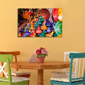 Dekorativ Canvasbilde 45x70 cm - Flerfarget - Interiør - Maleri & posters - Lerretsbilder