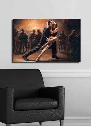 Dekorativ Canvasbilde 45x70 cm - Flerfarget - Interiør - Maleri & posters - Lerretsbilder