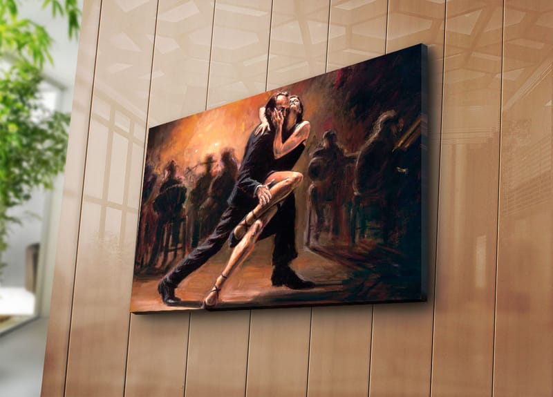 Dekorativ Canvasbilde 45x70 cm - Flerfarget - Interiør - Maleri & posters - Lerretsbilder