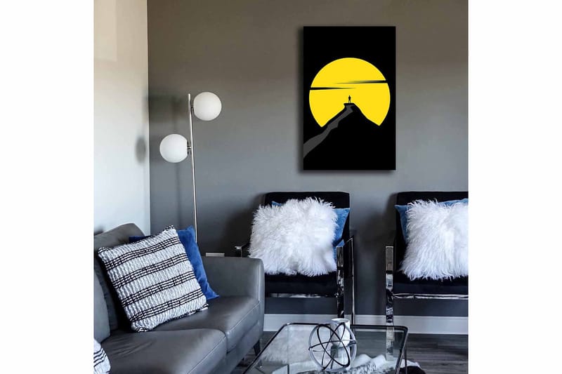 Dekorativ Canvasbilde 45x70 cm - Flerfarget - Interiør - Maleri & posters - Lerretsbilder