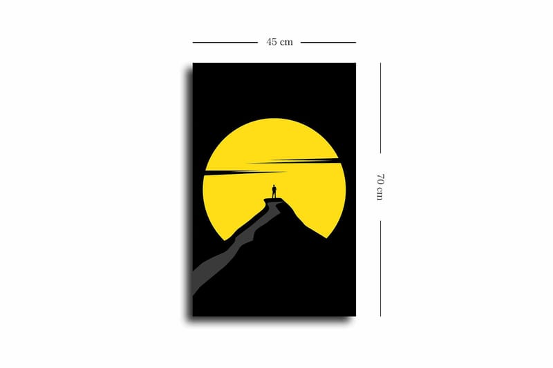 Dekorativ Canvasbilde 45x70 cm - Flerfarget - Interiør - Maleri & posters - Lerretsbilder