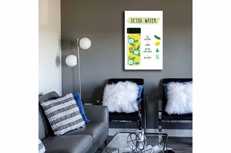 Dekorativ Canvasbilde 45x70 cm - Flerfarget - Interiør - Maleri & posters - Lerretsbilder