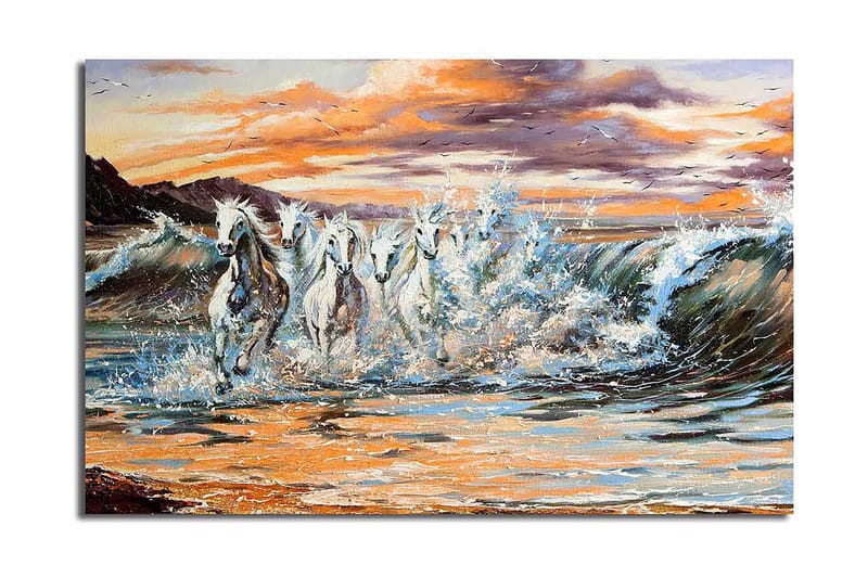 Dekorativ Canvasbilde 45x70 cm - Flerfarget - Interiør - Maleri & posters - Lerretsbilder