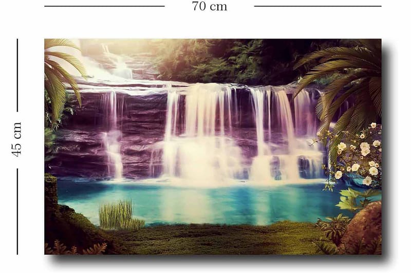 Dekorativ Canvasbilde 45x70 cm - Flerfarget - Interiør - Maleri & posters - Lerretsbilder