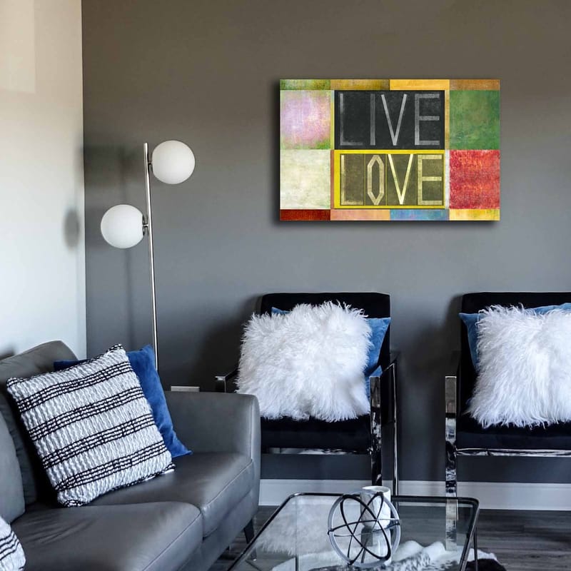 Dekorativ Canvasbilde 45x70 cm - Flerfarget - Interiør - Maleri & posters - Lerretsbilder