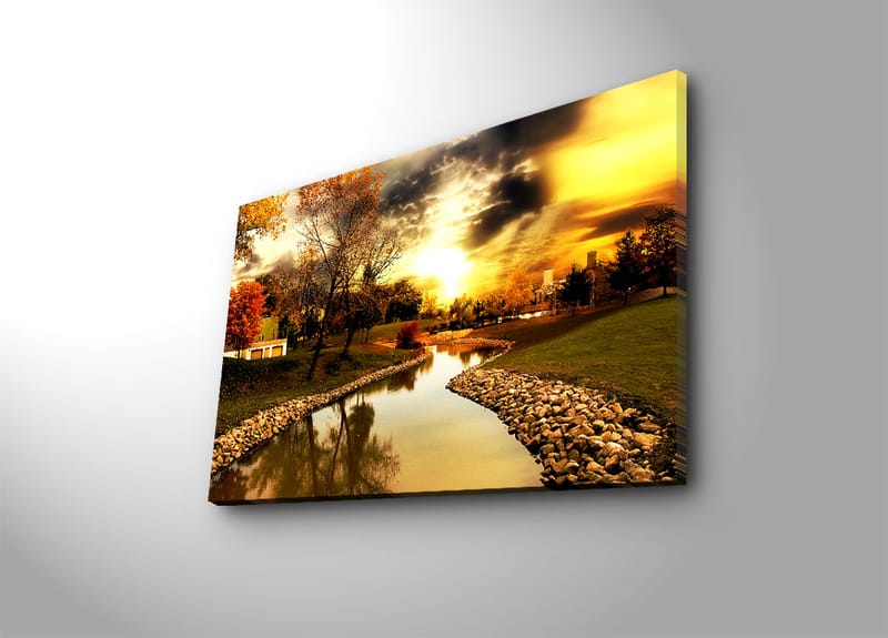 Dekorativ Canvasbilde 45x70 cm - Flerfarget - Interiør - Maleri & posters - Lerretsbilder