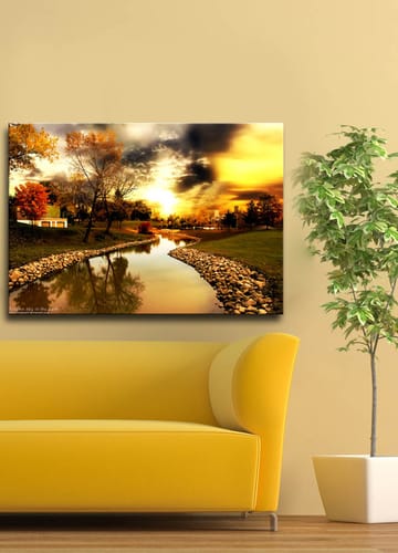 Dekorativ Canvasbilde 45x70 cm - Flerfarget - Interiør - Maleri & posters - Lerretsbilder